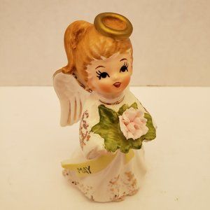 Lefton May Girl Angel Figurine